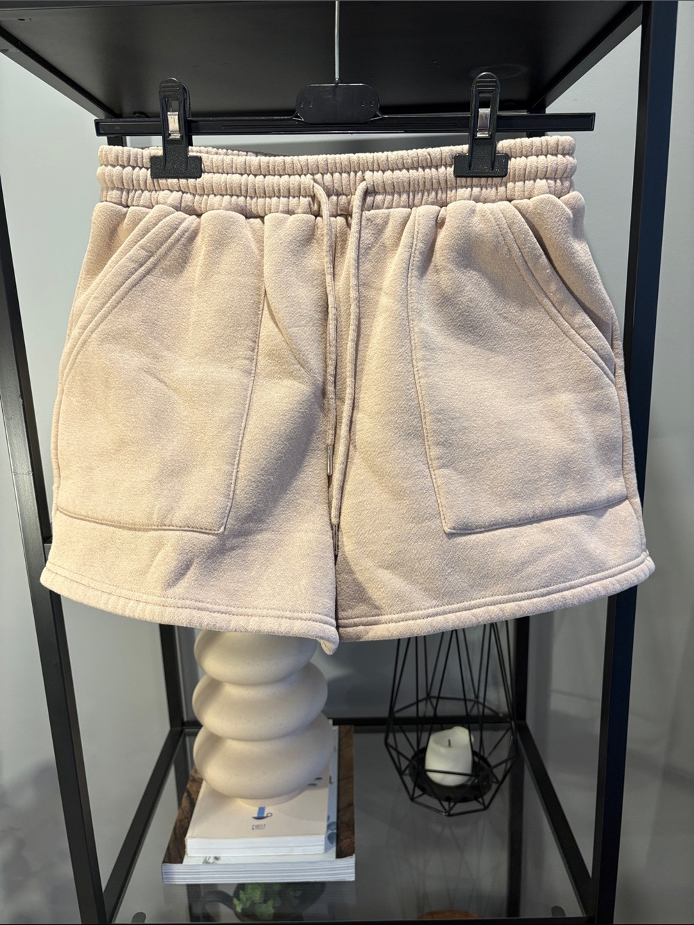 508 Cozy Fleece Shorts - Cream